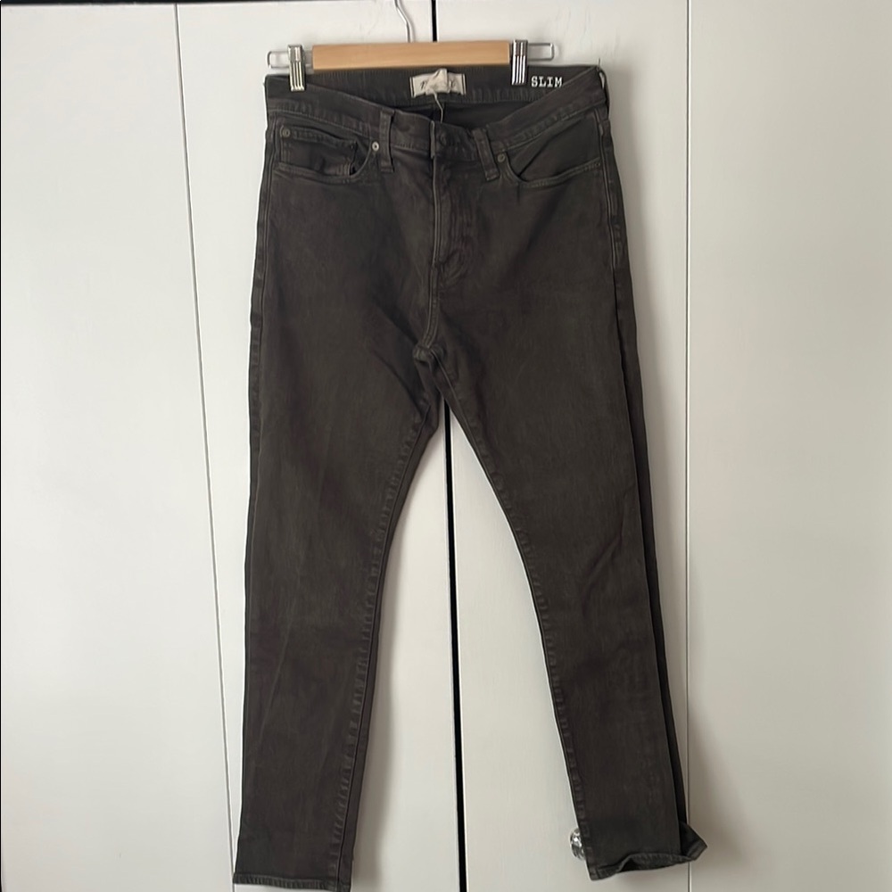 Madewell Green Slim Jeans Classic Style 31x30